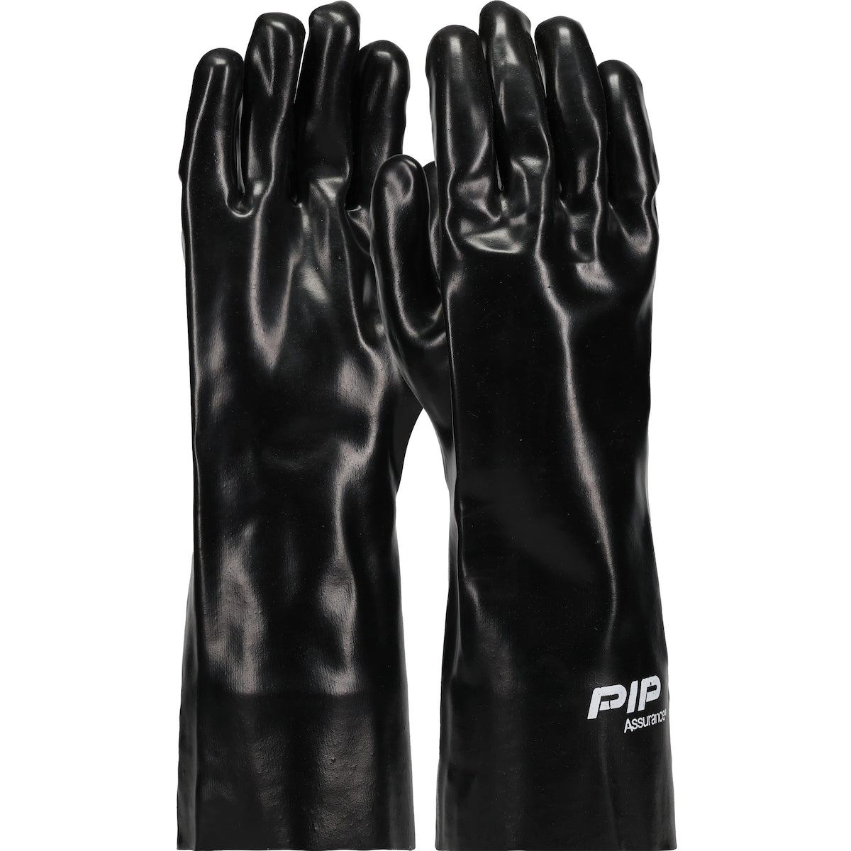 58-8040 Premium PVC Dipped Glove with Interlock Liner and Smooth Finish - 14" Length