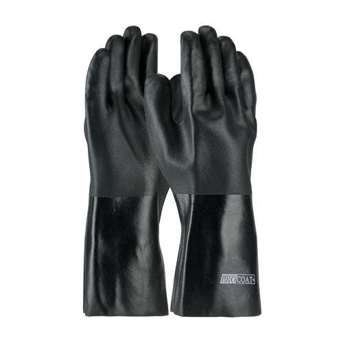 58-8040DD Premium PVC Dipped Glove with Jersey Liner and Rough Acid Finish - 14" Length