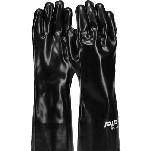 58-8040 Premium PVC Dipped Glove with Interlock Liner and Smooth Finish - 14" Length