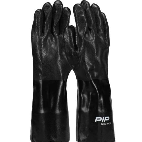 58-8240DD Premium PVC Dipped Glove with Jersey Liner and Rough Sandy Finish - 14" Length