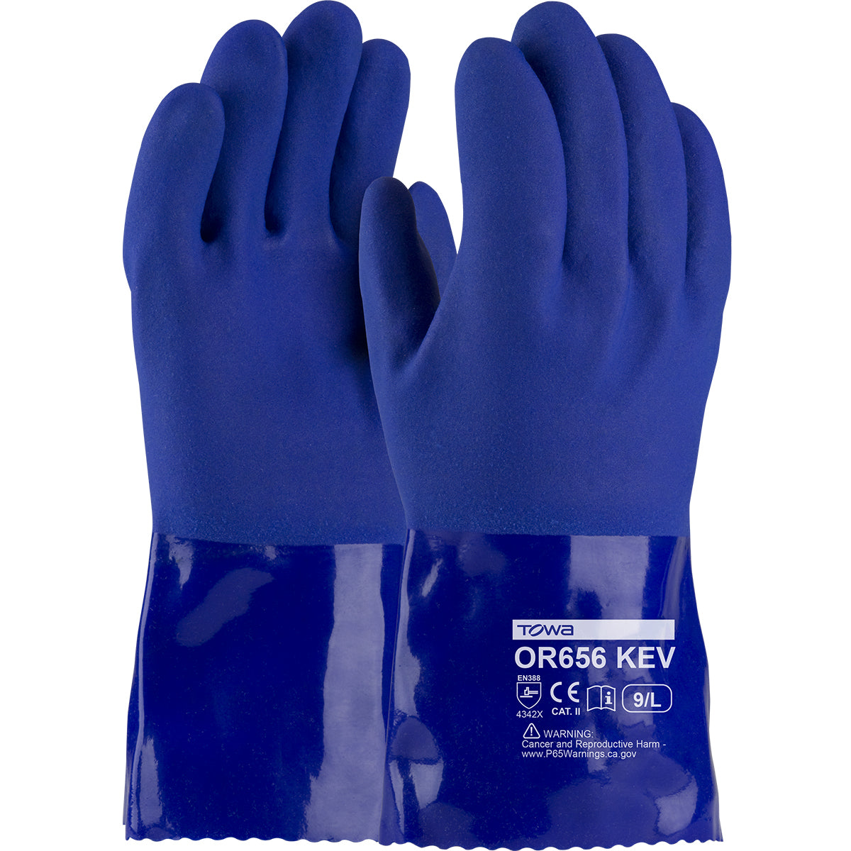 58-8658K Oil Resistant PVC Glove with DuPont™ Kevlar® Liner and Rough Grip