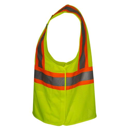 582CS ANSI Type R Class 2 Two-Tone Value Breakaway Mesh Vest With Drop Shoulders