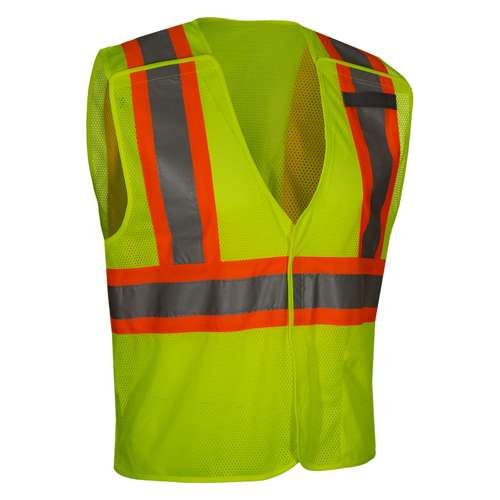 582CS ANSI Type R Class 2 Two-Tone Value Breakaway Mesh Vest With Drop Shoulders