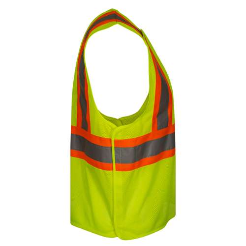 582CS ANSI Type R Class 2 Two-Tone Value Breakaway Mesh Vest With Drop Shoulders