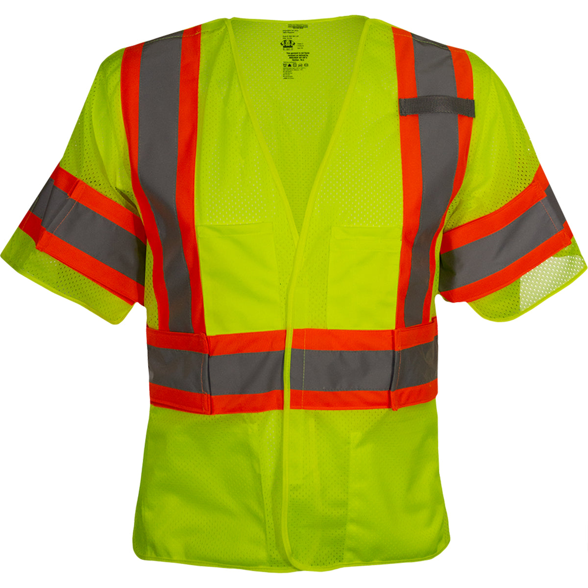 591GT ANSI Type R Class 3 Two-Tone Seven Pocket Breakaway Vest with Adjustable Side Wraps and Sleeves