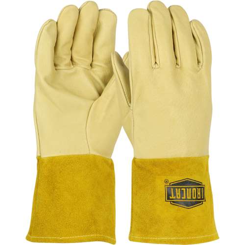 6021 Premium Top Grain Pigskin Leather MIG Welder's Glove with Kevlar® Stitching - 4" Gauntlet Cuff