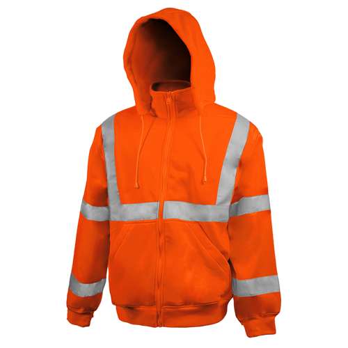 602ST ANSI Type R Class 3 Full Zip Sweatshirt with Removable Hood - Systems Gear