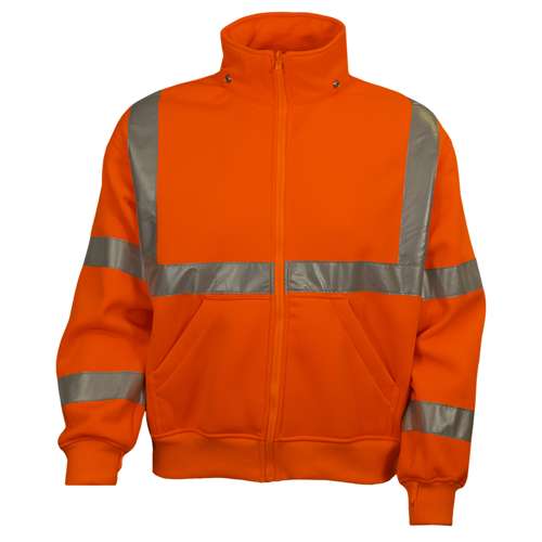 602ST ANSI Type R Class 3 Full Zip Sweatshirt with Removable Hood - Systems Gear