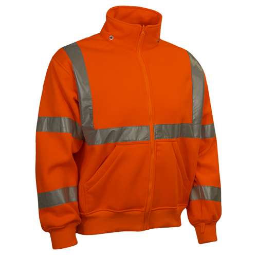 602ST ANSI Type R Class 3 Full Zip Sweatshirt with Removable Hood - Systems Gear