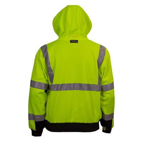 603ST ANSI Type R Class 3 Full Zip Hooded Sweatshirt with Black Bottom - Systems Gear