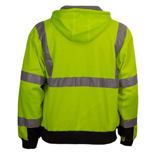 603ST ANSI Type R Class 3 Full Zip Hooded Sweatshirt with Black Bottom - Systems Gear