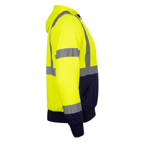 604GT ANSI Type R Class 3 Pull Over Hooded Sweatshirt with Navy Bottom