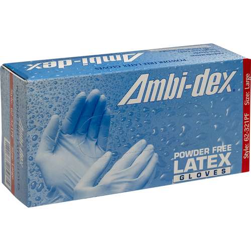 62-321PF Premium Grade Disposable Latex Glove, Powder Free - 5 mil