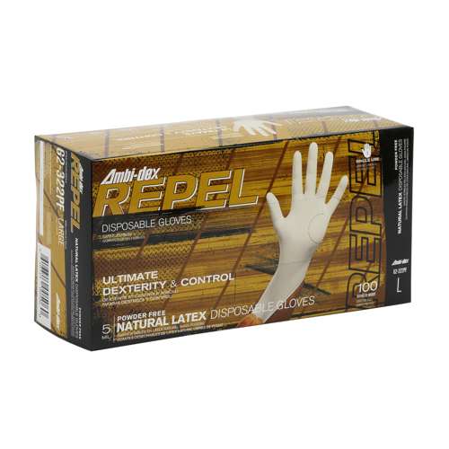 62-322PF Disposable Latex Glove, Powder Free with Textured Grip - 5 mil