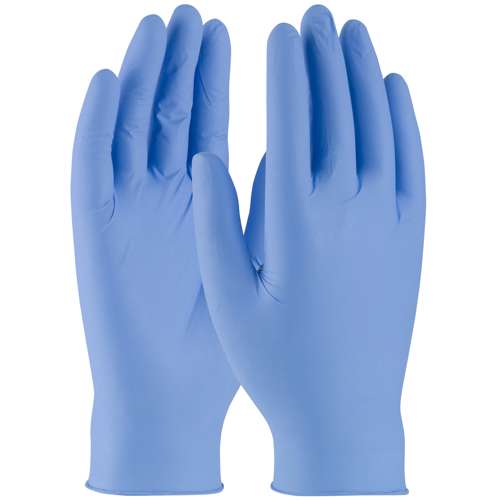 63-230PF Disposable Nitrile Glove, Powder Free with Textured Grip - 3 mil