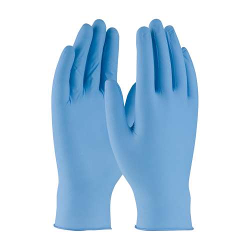 63-332 Disposable Nitrile Glove, Powdered with Textured Grip - 5 mil