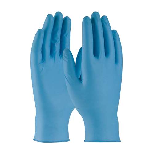 63-338PF Disposable Nitrile Glove, Powder Free with Textured Grip - 8 mil