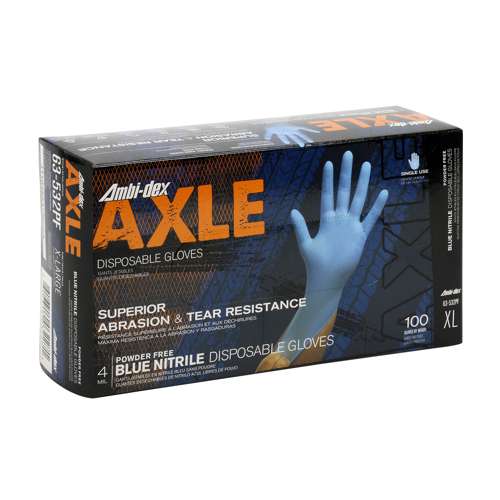 63-532PF Disposable Nitrile Glove, Powder Free with Textured Grip - 4 mil