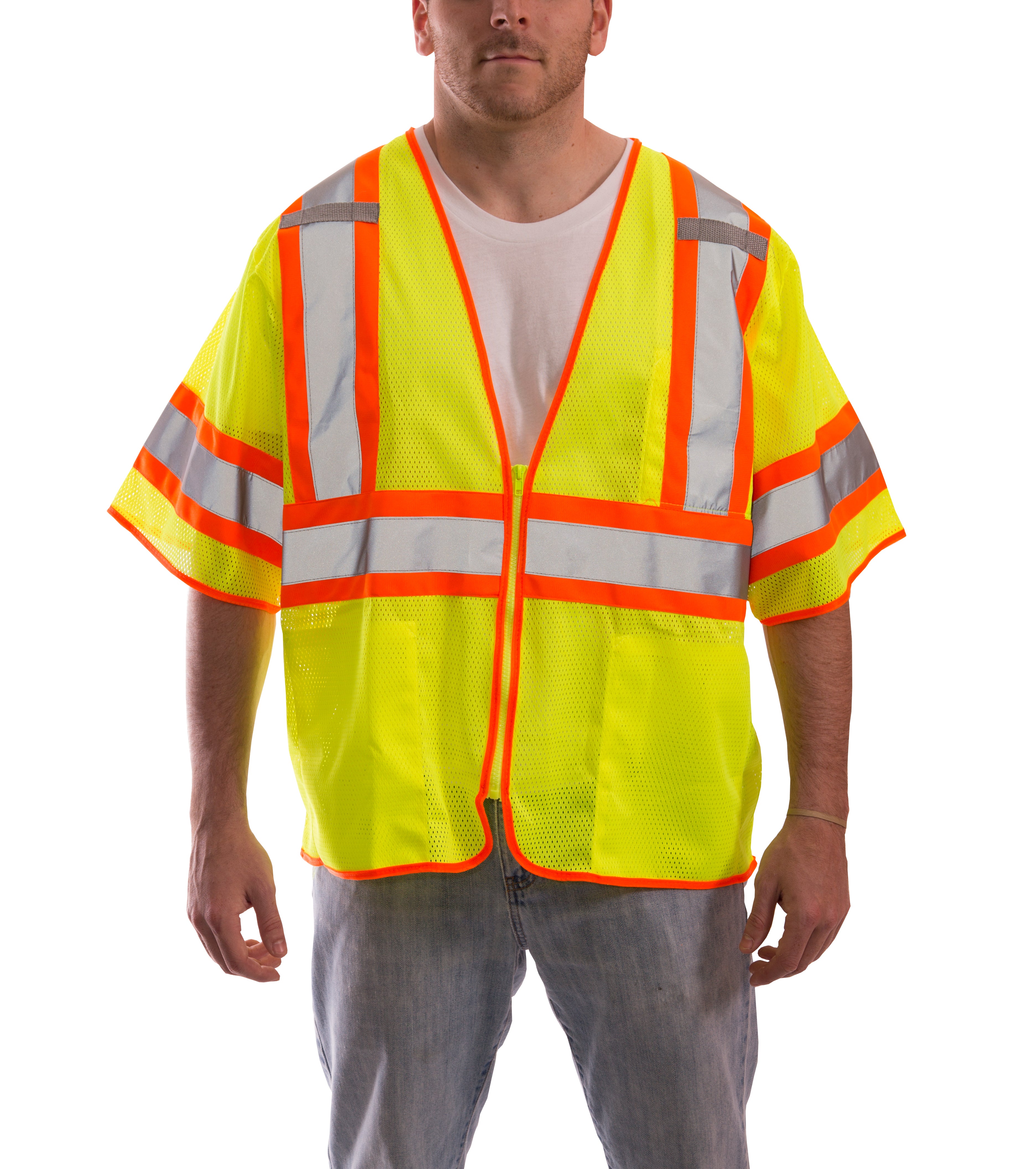 V70332 Job Sight Class 3 Two-Tone Mesh Vest