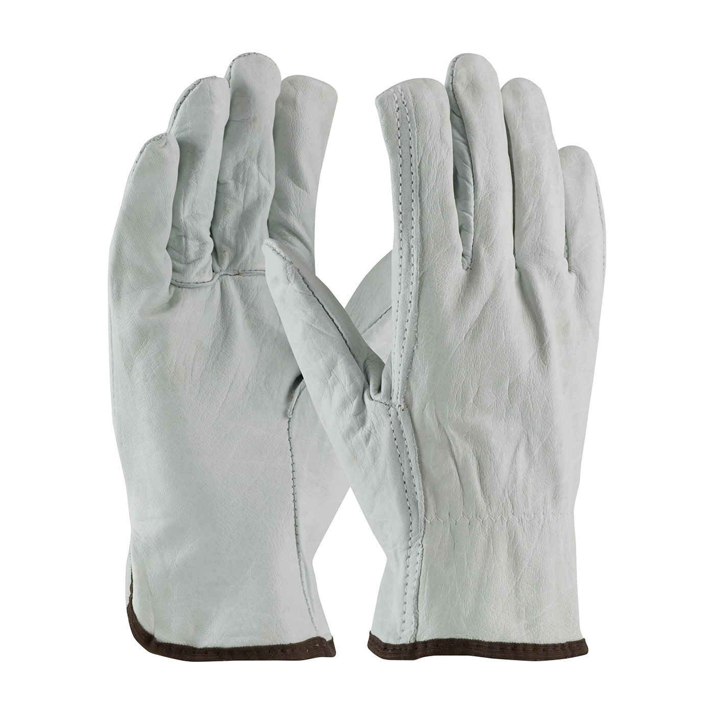 68-106 Industry Grade Top Grain Cowhide Leather Drivers Glove - Straight Thumb