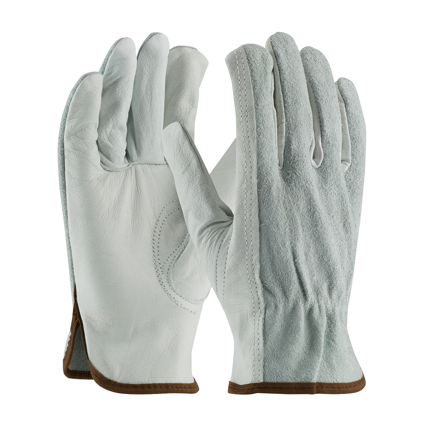 993K Regular Grade Top Grain Leather Drivers Glove with Split Cowhide Back and Aramid Stitching - Keystone Thumb