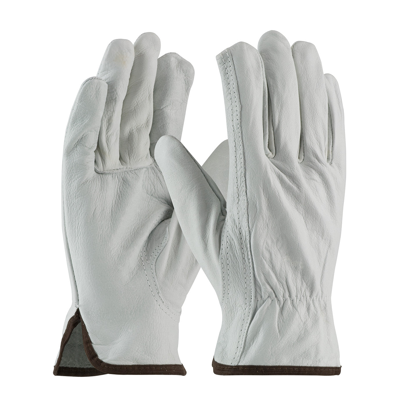 68-162 Economy Grade Top Grain Cowhide Leather Drivers Glove - Keystone Thumb