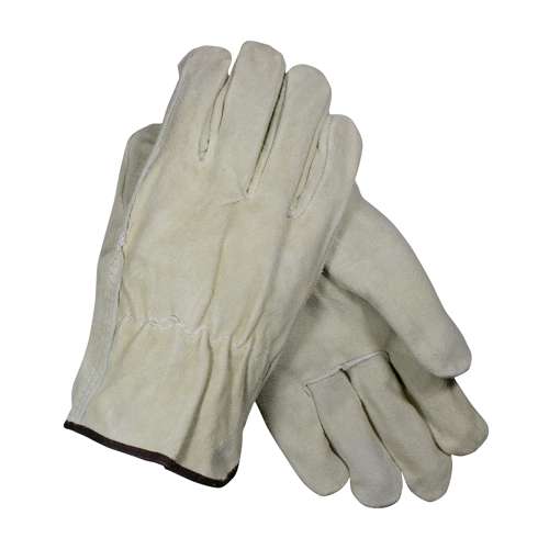 69-134 Regular Grade Split Cowhide Leather Drivers Glove - Straight Thumb
