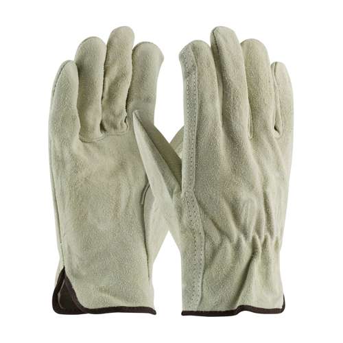 69-134 Regular Grade Split Cowhide Leather Drivers Glove - Straight Thumb