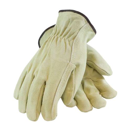69-134 Regular Grade Split Cowhide Leather Drivers Glove - Straight Thumb
