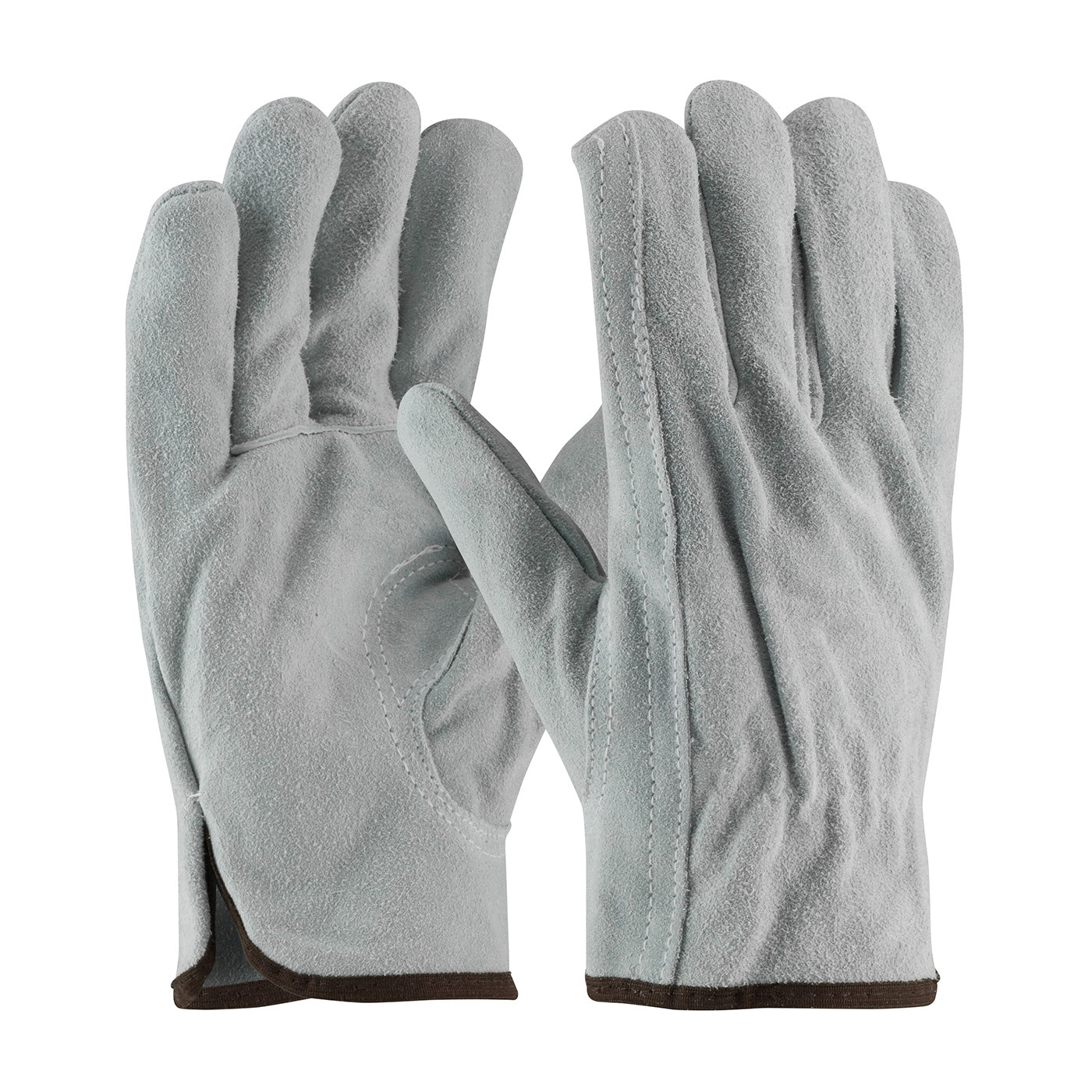 69-189 Premium Grade Split Cowhide Leather Drivers Glove - Keystone Thumb