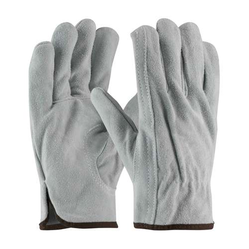 69-189 Premium Grade Split Cowhide Leather Drivers Glove - Keystone Thumb