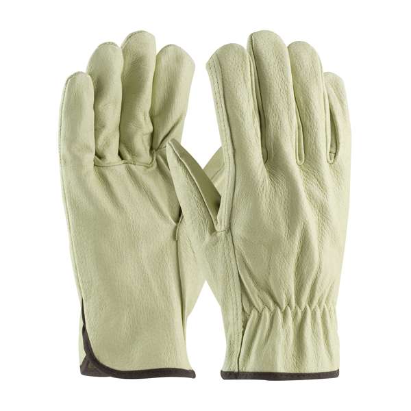 Economy Grade Top Grain Pigskin Leather Drivers Glove - Straight Thumb