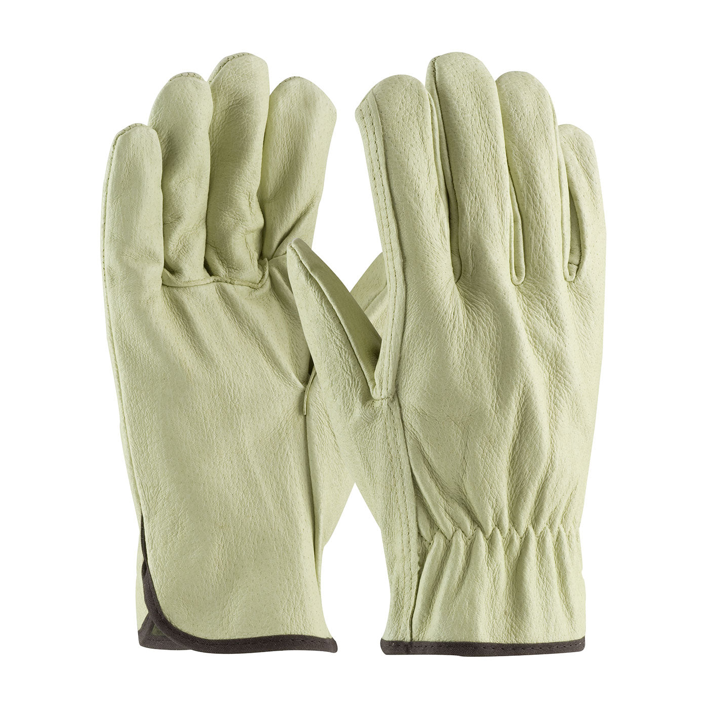 Economy Grade Top Grain Pigskin Leather Drivers Glove - Straight Thumb