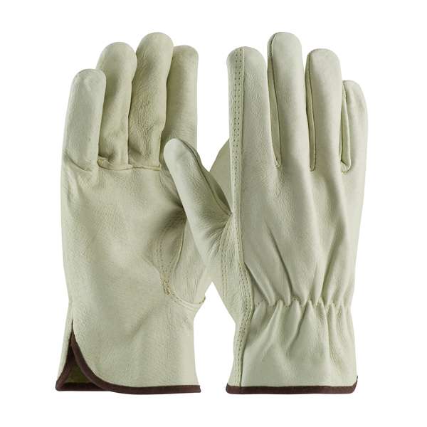 Economy Grade Top Grain Pigskin Leather Drivers Glove - Keystone Thumb