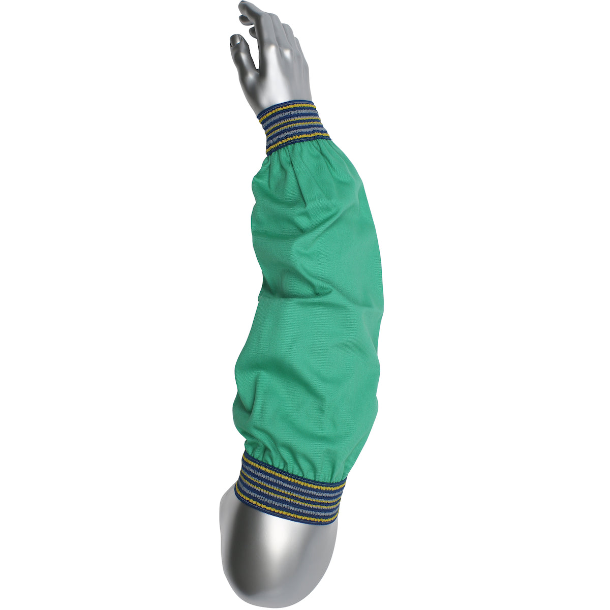 7042 FR Treated 100% Cotton Sleeve with Blue/Gold Elastic Ends