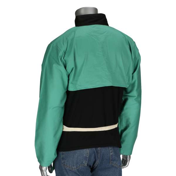 7052 FR Treated 100% Cotton Sateen Bib Apron for Cape Sleeve