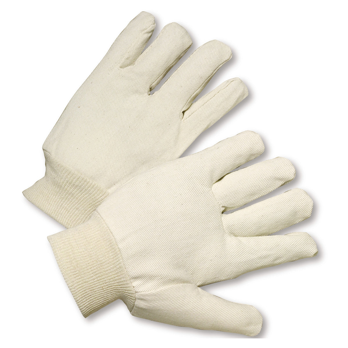 708R Reversible Polyester/Cotton Canvas Single Palm Glove - Knit Wrist