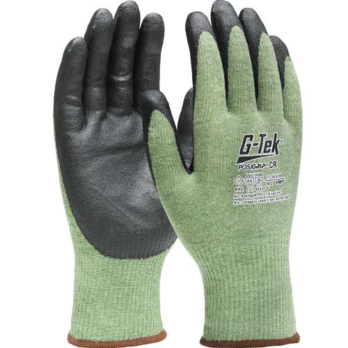 713KSSN AR Seamless Knit PolyKor®/Aramid Blend Glove with Nitrile Foam Coated Grip on Palm & Fingers