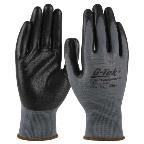 713SNF Seamless Knit Polyester Glove with Nitrile Coated Foam Grip on Palm & Fingers