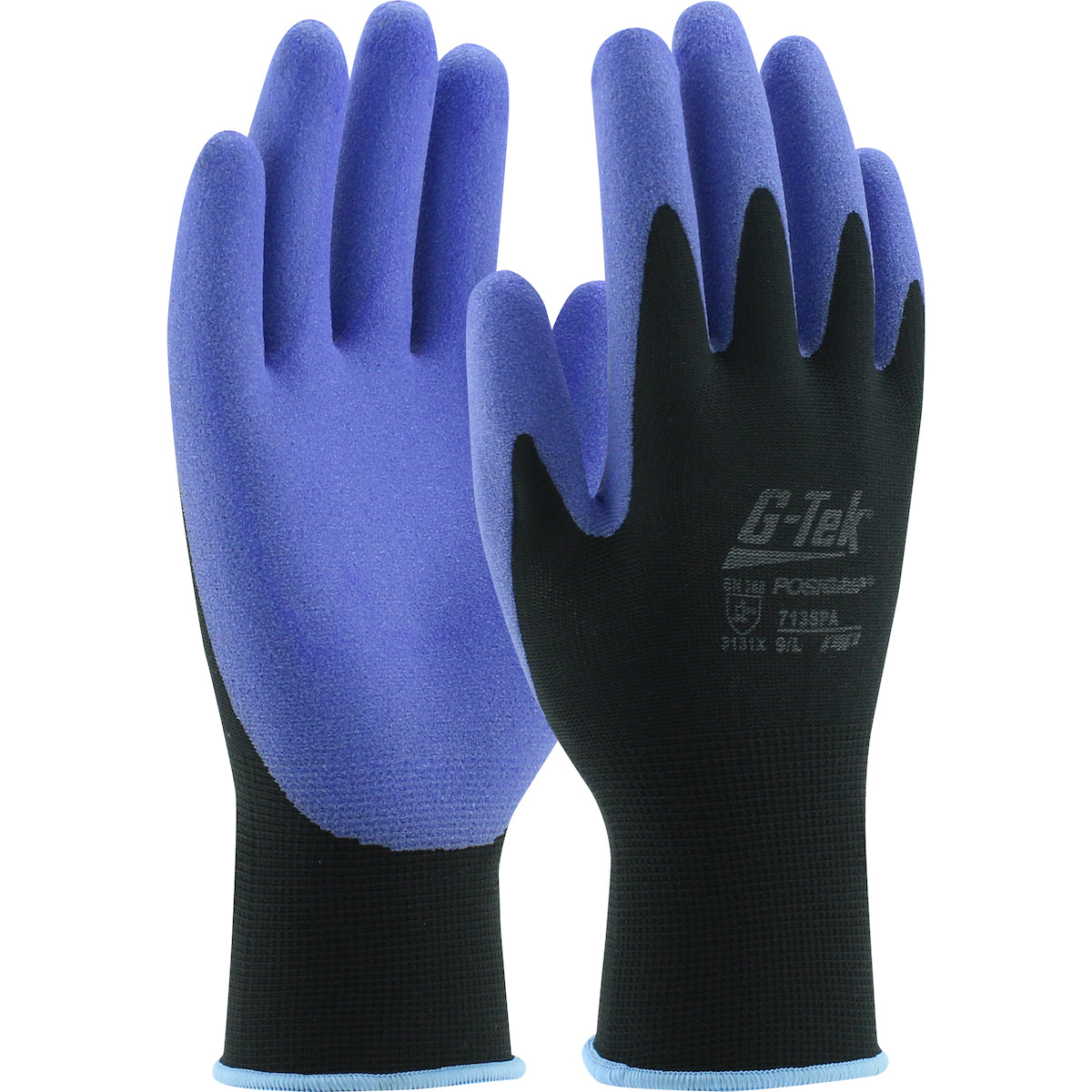 713SPA Seamless Knit Nylon Glove with Air-Infused PVC Coating on Palm & Fingers