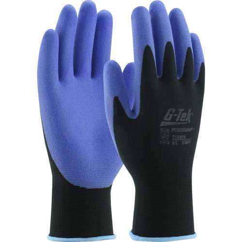 713SPA Seamless Knit Nylon Glove with Air-Infused PVC Coating on Palm & Fingers
