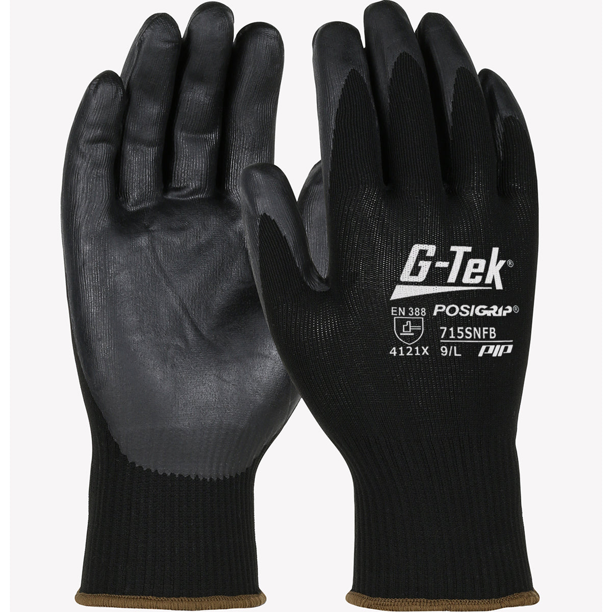 715SNFB Economy Seamless Knit Nylon Glove with Nitrile Coated Foam Grip on Palm & Fingers