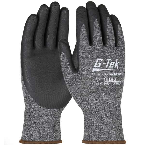 Seamless Knit Nylon Glove with Nitrile Coated Foam Grip on Palm & Fingers