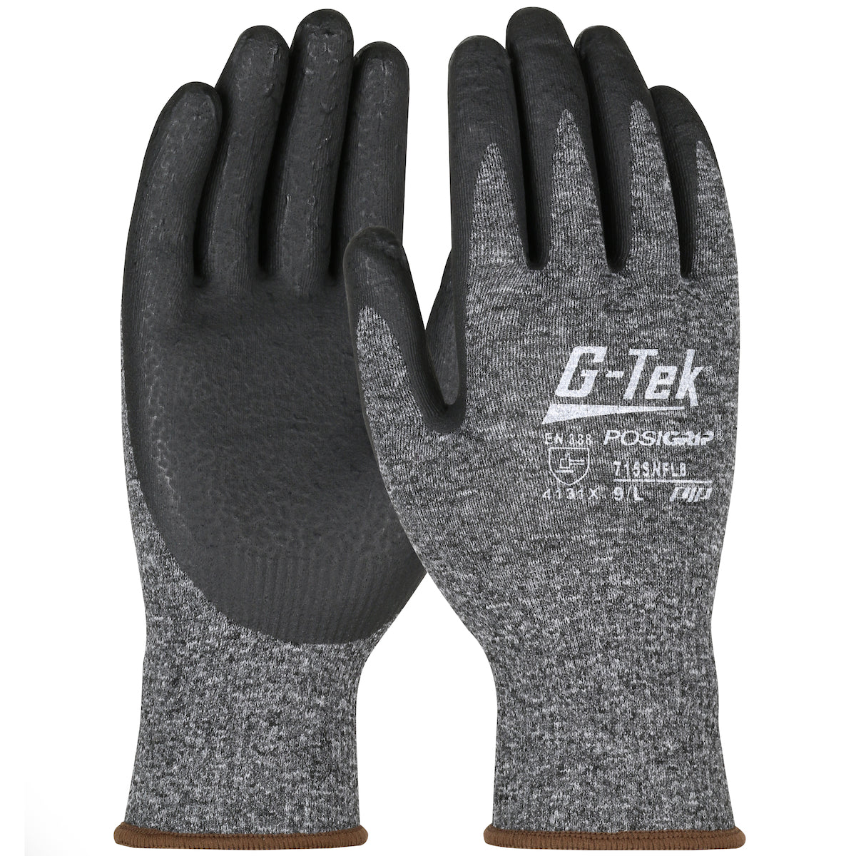 Seamless Knit Nylon Glove with Nitrile Coated Foam Grip on Palm & Fingers