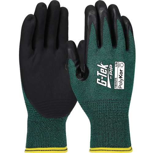 718HNFR Seamless Knit Polykor Blended Glove with Foam Nitrile Coated Grip on Palm & Fingers - Touchscreen