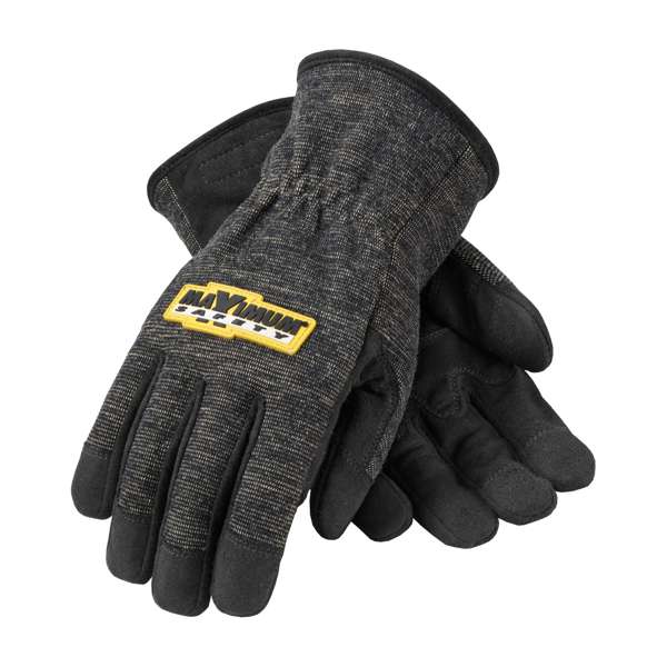 Synthetic Leather Palm Glove with Kevlar® Blended Liner - Flame Retardant Treated