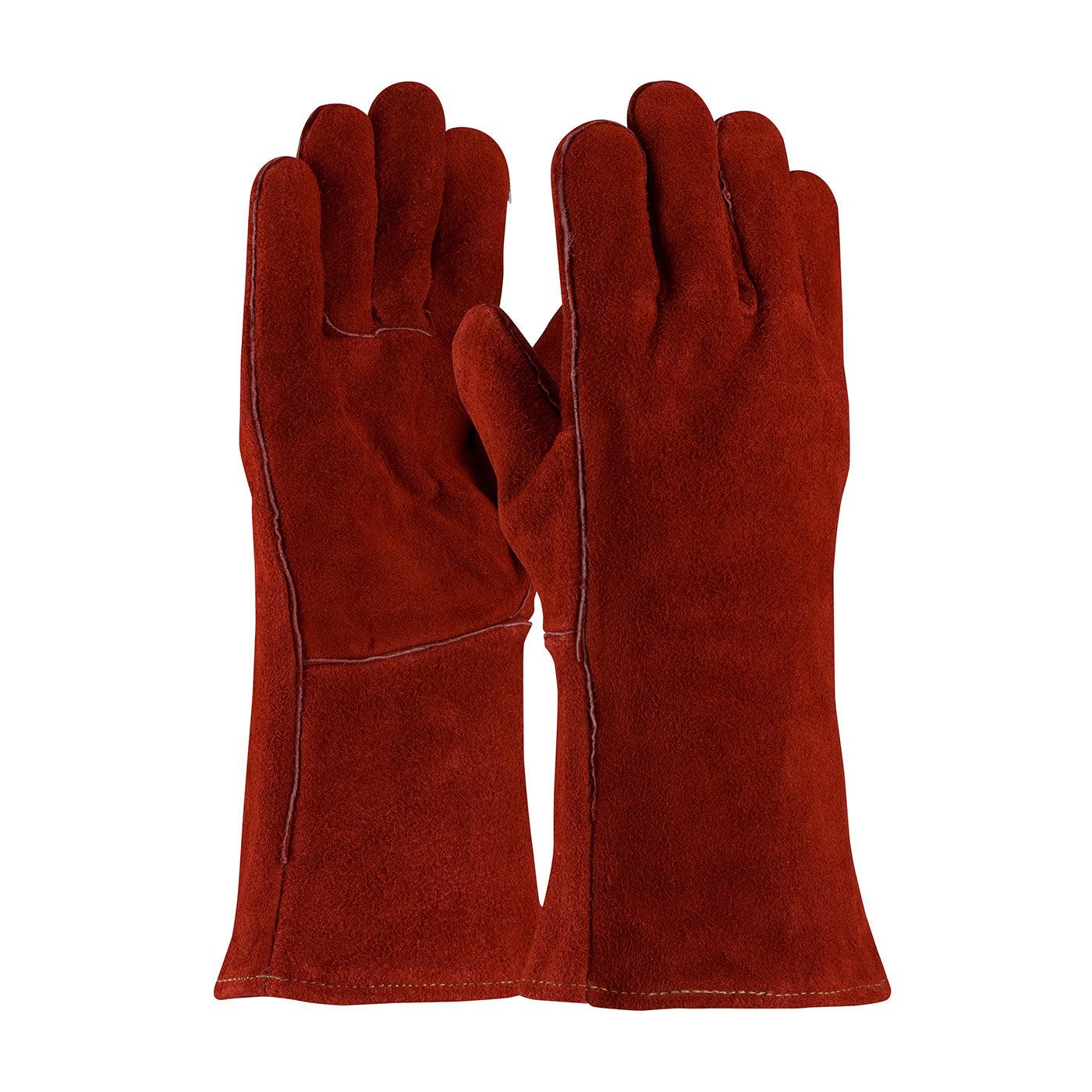 73-7015A Economy Grade Split Cowhide Leather Welder's Glove with Cotton Lining