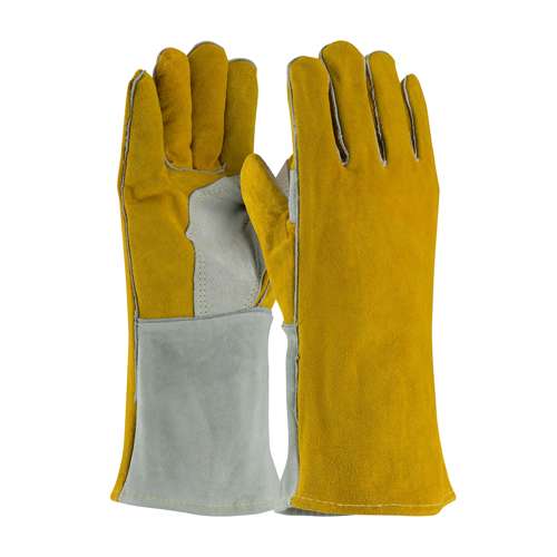 73-7150 Superior Grade Split Cowhide Leather Welder's Glove with Cotton/Foam Lining