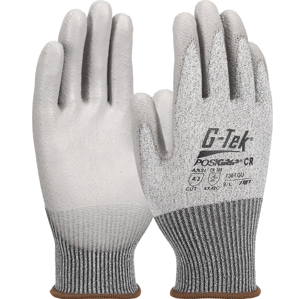 730TGU Seamless Knit PolyKor® Blended Glove with Polyurethane Coated Flat Grip on Palm & Fingers