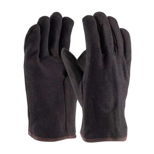 755C Heavy Weight Cotton Jersey Glove with Red Fleece Lining - Open Cuff